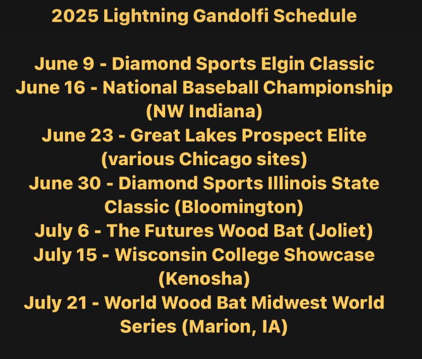 Illinois Lightning 2025 - Gandolfi tweet media