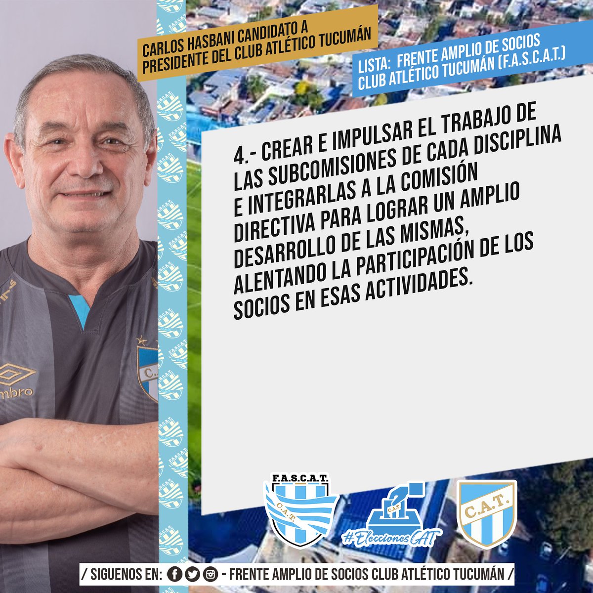 FrenteSociosCAT's tweet photo. #VotáFASCAT | Durante la semana iremos compartiendo nuestras propuestas. HOY #Subcomisiones 💪⚪🔵
Dale 💙 y Retweet 🔁 Así llegue a más hinchas del decano!
𝙀𝙇 𝘾𝙇𝙐𝘽 𝙀𝙎 𝘿𝙀 𝙇𝙊𝙎 𝙎𝙊𝘾𝙄𝙊𝙎⬜🟦
#atléticotucumán #FrenteAmplioDeSocios #campañaelectoral #elecciones https://t.co/ejTbklRCcq