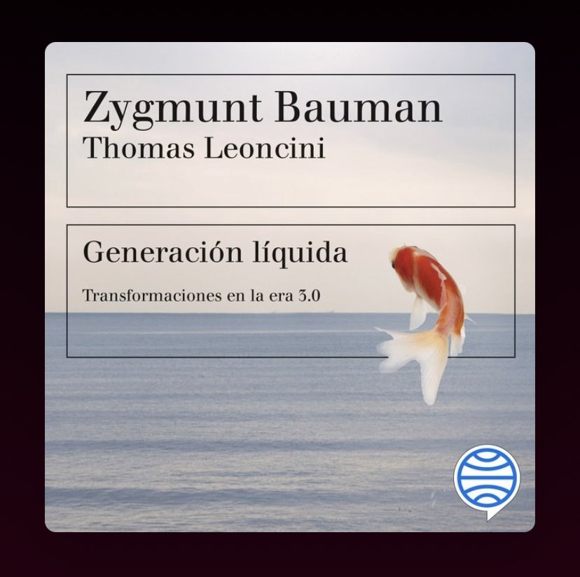 hugomarroquin_'s tweet photo. Para comprender estos tiempos… 🎧 audiolibro en @Storytel_Latam • #GeneraciónLíquida #ZygmuntBauman #ThomasLeoncini https://t.co/AyJTaUeoww