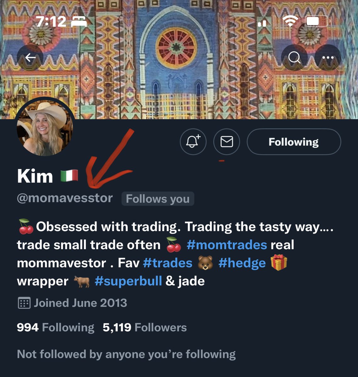 MissDeltaMojo's tweet photo. @mommavestor Kim — FYI poser trying to follow me. https://t.co/InTCxJrwP7