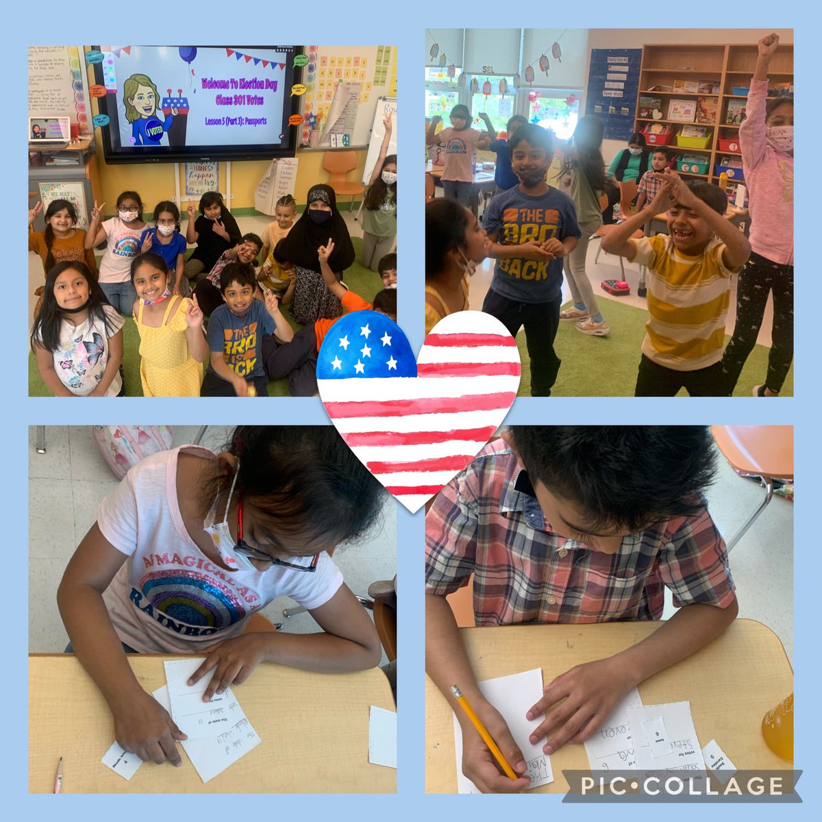 After learning about the election process, students engaged in a mock election. They each casted a ballot on behalf of their assigned state for a candidate, whose promises best align with their personal interests. I’m so glad they got to experience the electoral process 🗳@30Q398