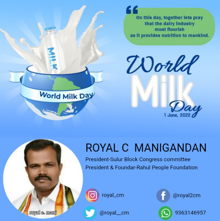 royal__cm's tweet photo. On this day, together lets pray
that the dairy industry
must flourish
as it provides nutrition to mankind. @DrAChellaKumar @manickamtagore @ThiruArasarINC @PChidambaram_IN @KartiPC @K_T_L @ManoharanVMC @RPF_RahulPeople @Namathusulur @sulurcongress @tamilnadukkc https://t.co/6vSOmaA7L6