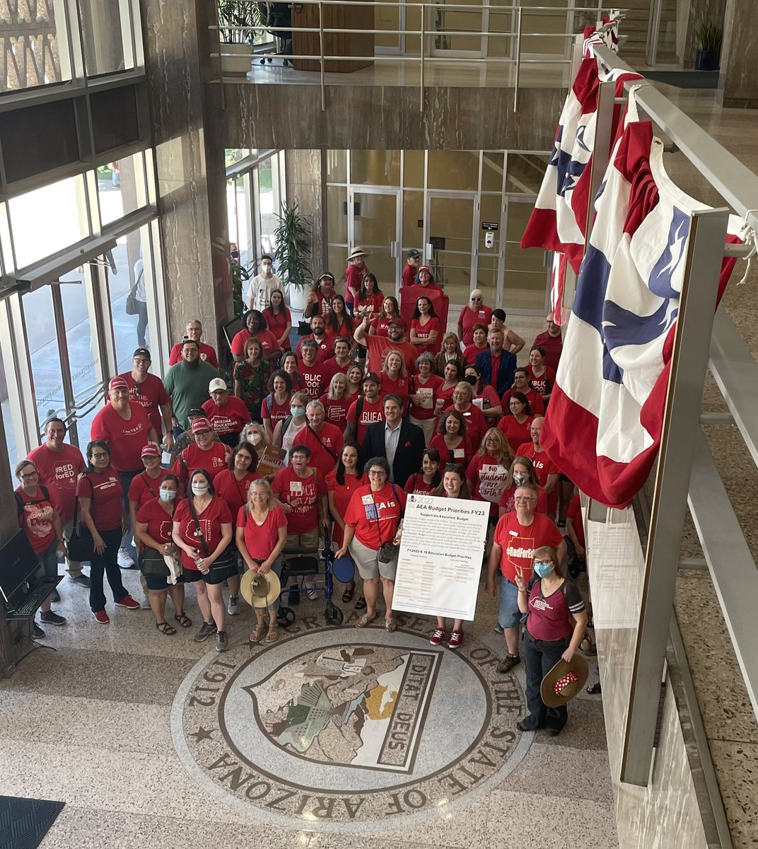 Rios_Rebecca's tweet photo. I will always stand with our children & teachers. They deserve far better than 48th in funding in the Nation! #RedforEd https://t.co/XnA0dQuzUu