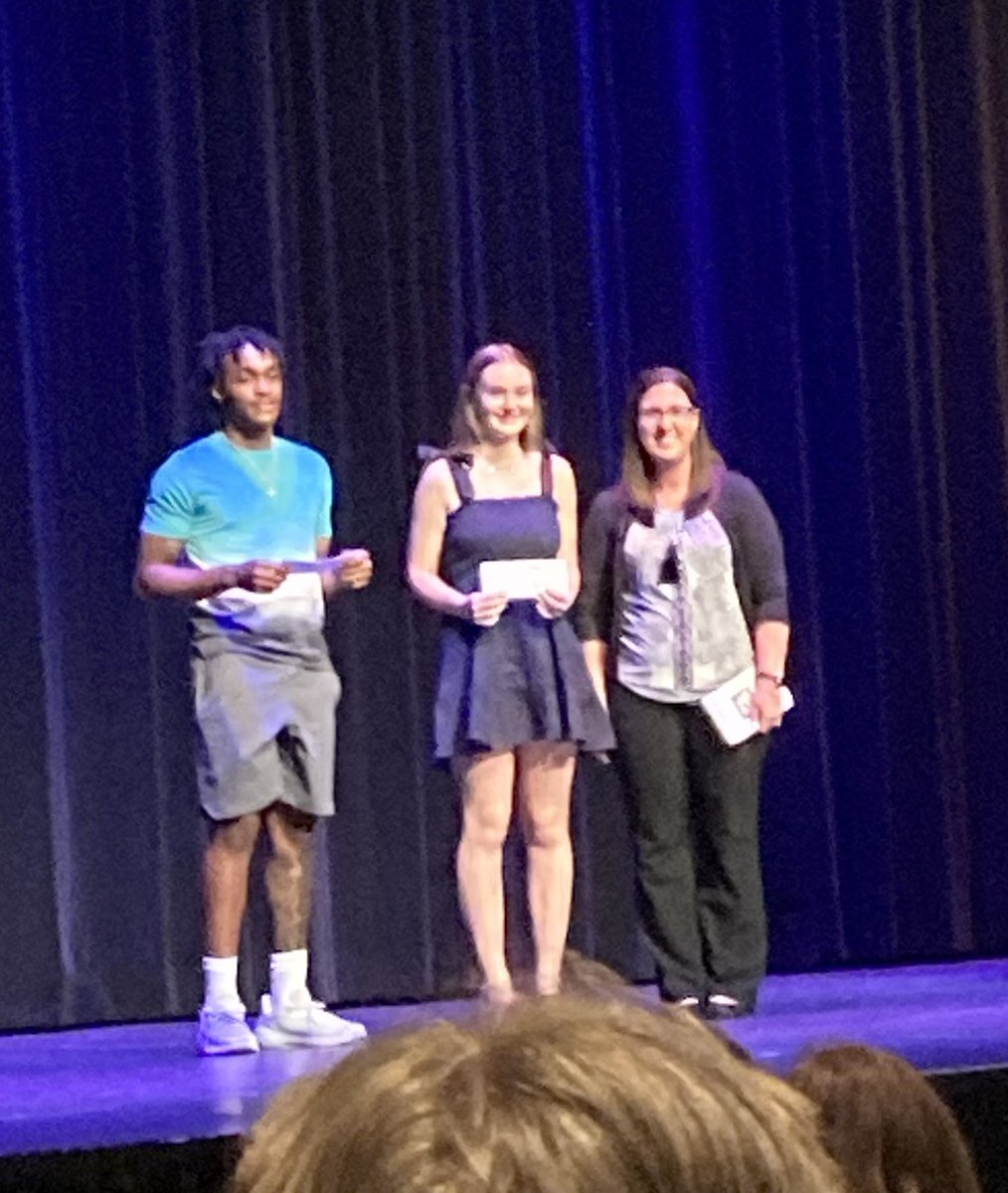 Congratulations to former YT students Jocelyn Bell and Nazir Henry who revived the YT PTO scholarship tonight! 💙🐾