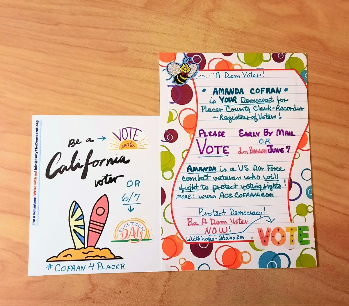 miracleguppy's tweet photo. 🗳💥TIME 4 CA PRIMARY💥🗳
☀️ Returned Signed Ballot By Mail Or Drop Box NOW
☀️ VOTE In Person JUNE 7
Info: https://t.co/r7UykEauTH
#PostcardsToVoters #VoteCA #CADem #Cofran4Placer
#VoteKatiePorter #Gill4Kern
#WorkingForPlacer #PauldingForSupervisor https://t.co/aMZyPzj8bP