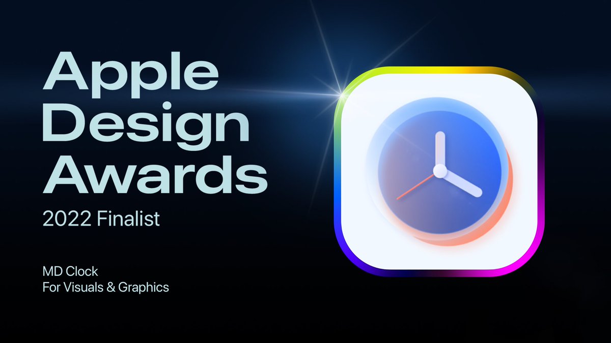 太激动了，我们的App谜底时钟入选了2022 Apple Design Award提名！感谢Apple，团队牛逼！#WWDC22 #AppleDesignAwards

apps.apple.com/cn/app/id15363…