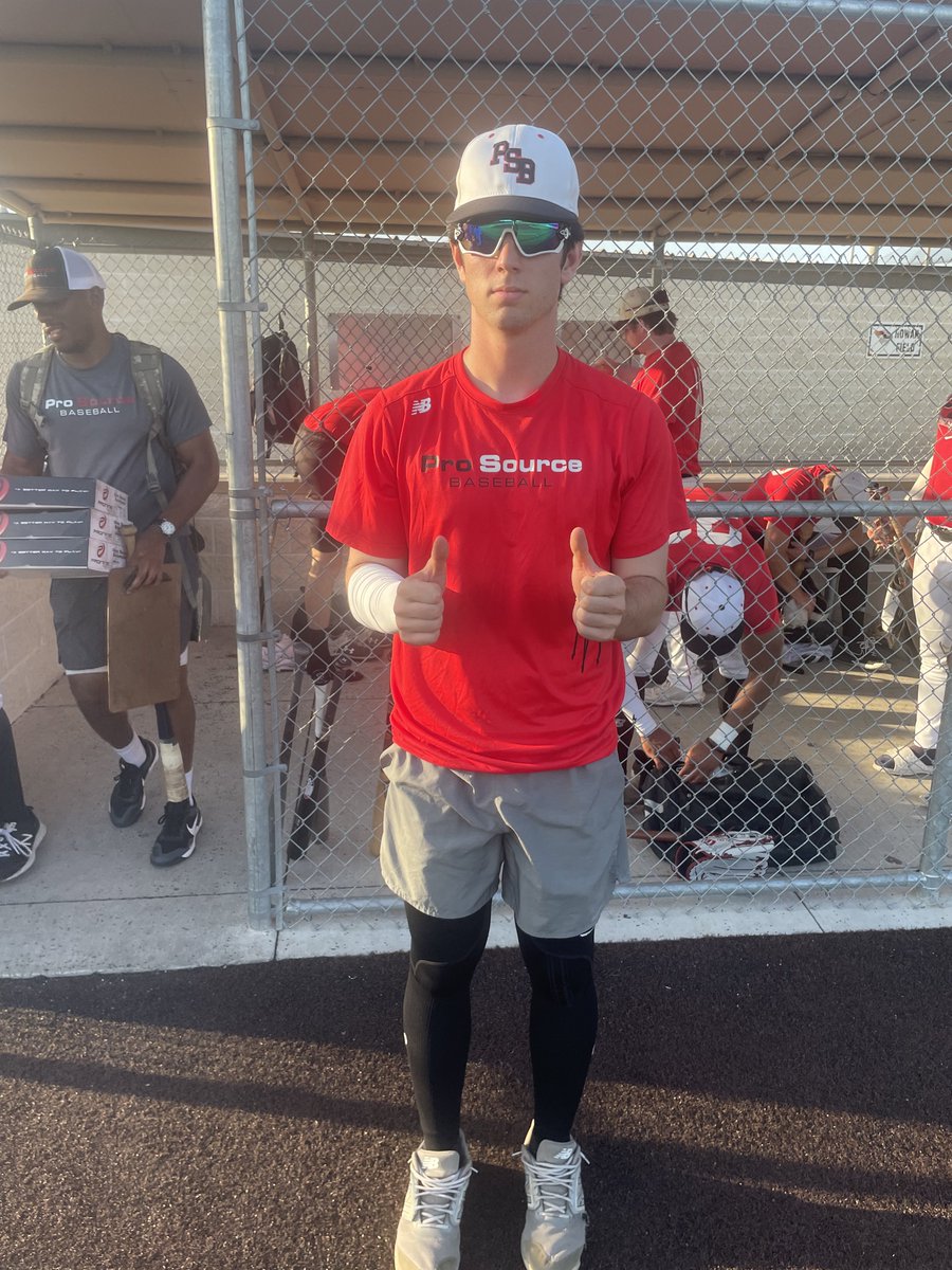 F: <a href="/prosourceteam/">Pro Source Athletics</a> Black 7, Dallas Mustangs 3
PoG: <a href="/DrewNagel1/">Drew Nagel</a> 2-3, RBI, R
Hitter: <a href="/austinrb10/">Austin Birkhoff</a> 2-3, RBI
Pitcher: <a href="/bane_trevor/">Trevor Bane</a> 3.1 IP, 5K, H, 0R

#FiveToolCollegeNTX
