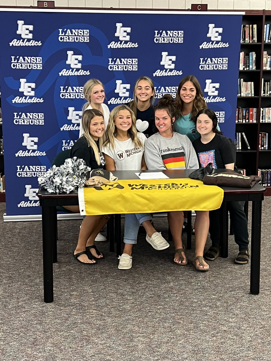 lancercountry's tweet photo. Congratulations to Alyson K. on signing her commitment to be part of the @WMUBroncos Dance Team! Great job!! https://t.co/MHlX398WPX