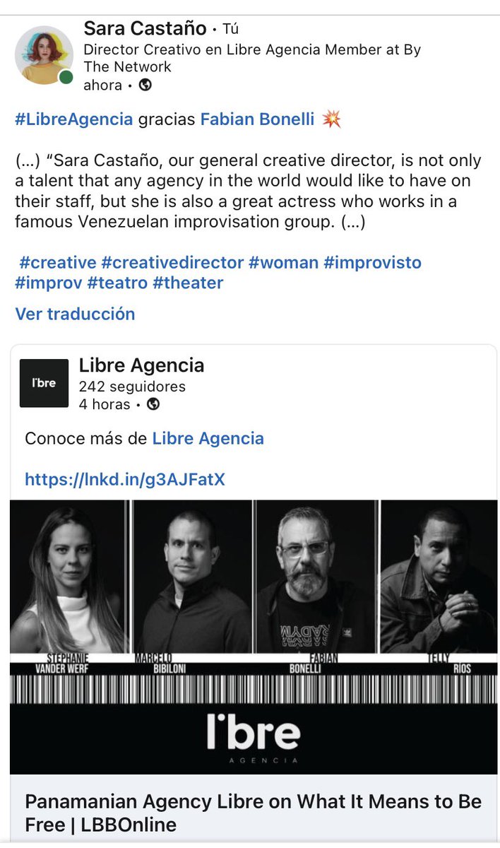 sarapatilla's tweet photo. Ajá, no todo es guachafita en esta cuenta 🤭💥
Demasiado afortunada de que ambas de mis pasiones se nutran entre ellas diariamente.
#DirectoraCreativa #Improvisadora #Actriz https://t.co/wCHVav95HS