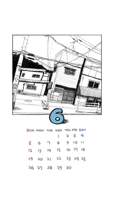 6月のカレンダーです👒
デッパとお散歩しましょ〜 