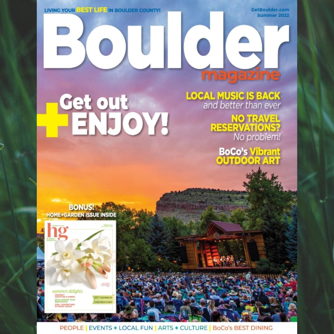 Our summer issue is here! ☀️
Click the link below to read it online, with features on BoCo’s acoustic music scene, outdoor art, local restaurants and more.

Be sure to check our calendar of local events so you don’t miss a thing this summer!

getboulder.com/current-issue