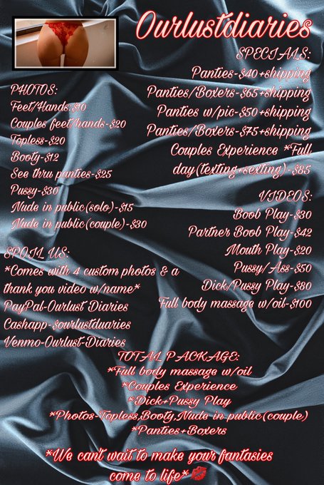 Check out our menu and pm us, if your looking to explore your kinks😍  Link in bio^^^ #phworthy #pornhubmodel<a href="/tag/of"class="tags"><span>#of</span></a><a href="/tag/amateurmodel"class="tags"><span>#amateurmodel</span></a><a href="/tag/viral"class="tags"><span>#viral</span></a><a href="/tag/phworthy"class="tags"><span>#phworthy</span></a><a href="/tag/onlyfans"class="tags"><span>#onlyfans</span></a><a href="/tag/pornhubmodel"class="tags"><span>#pornhubmodel</span></a>