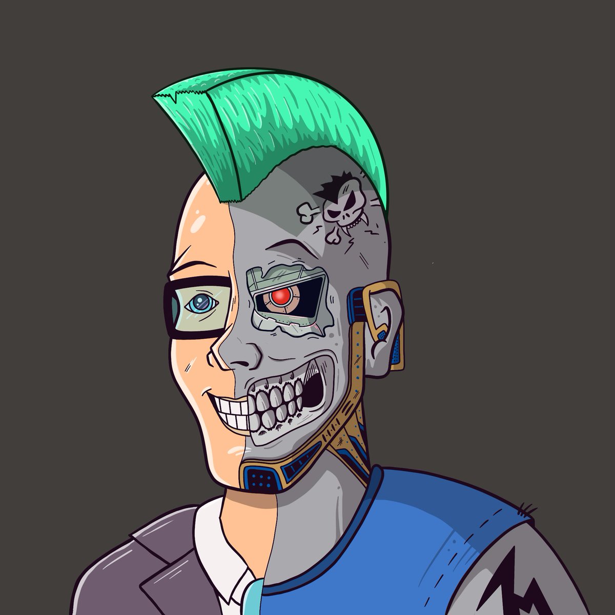 Mohawk_nfts's tweet photo. Get your MohawkNFT today at https://t.co/dVQNEdGJM2 🤖👀

#mohawk #Cyborg #mohawkcyborg #personalbranding #art #illustration https://t.co/NuBTgmiPDi