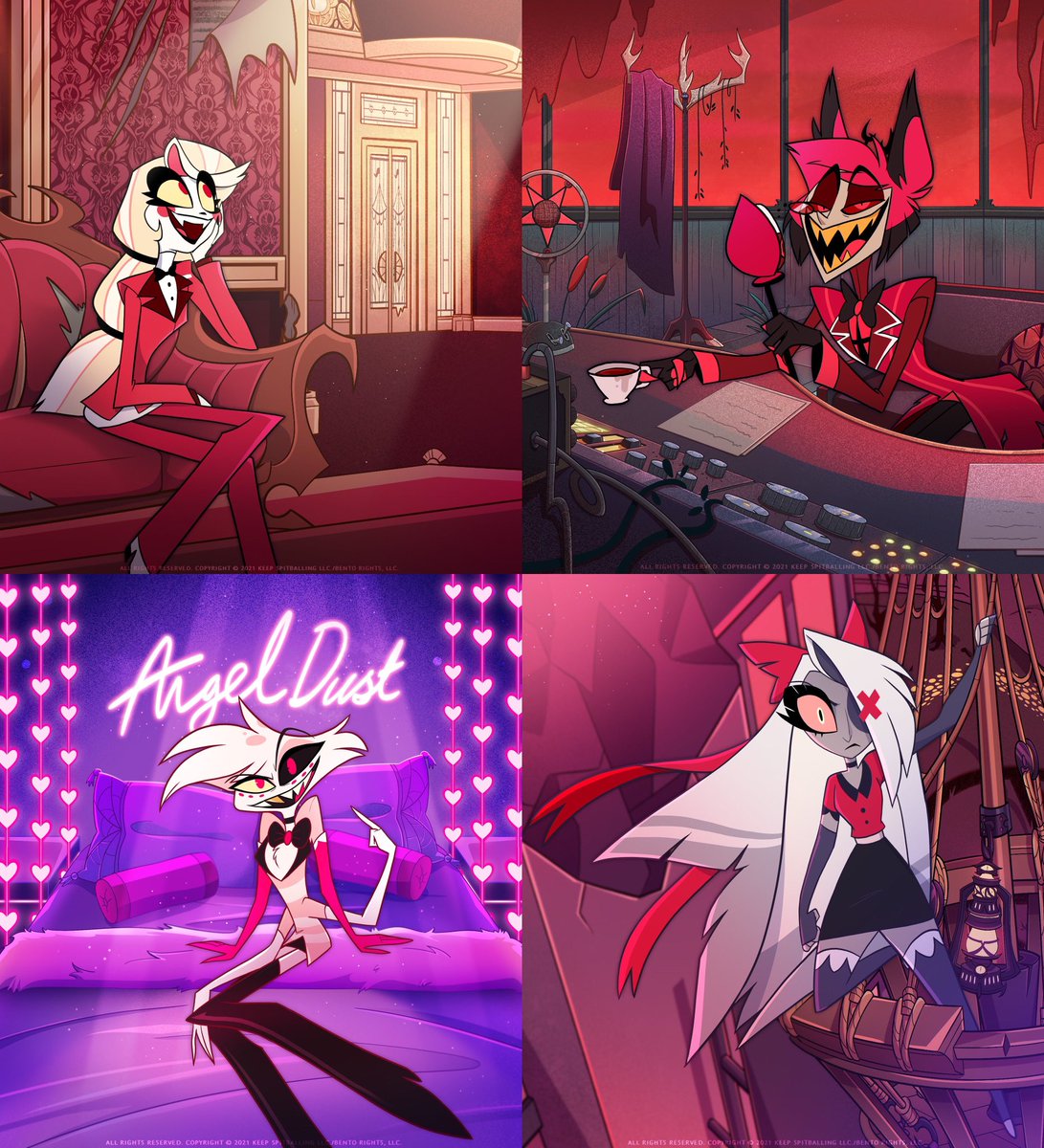 PrideRing666's tweet photo. The main cast collection is almost complete. #HazbinHotel https://t.co/pWrzOQFLC6