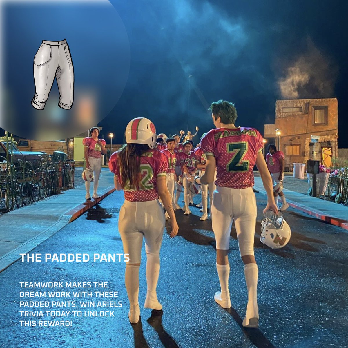 Teamwork makes the dream work with these padded pants. Win today’s <a href="/BabyAriel/">ariel rebecca</a> trivia in the app to unlock!