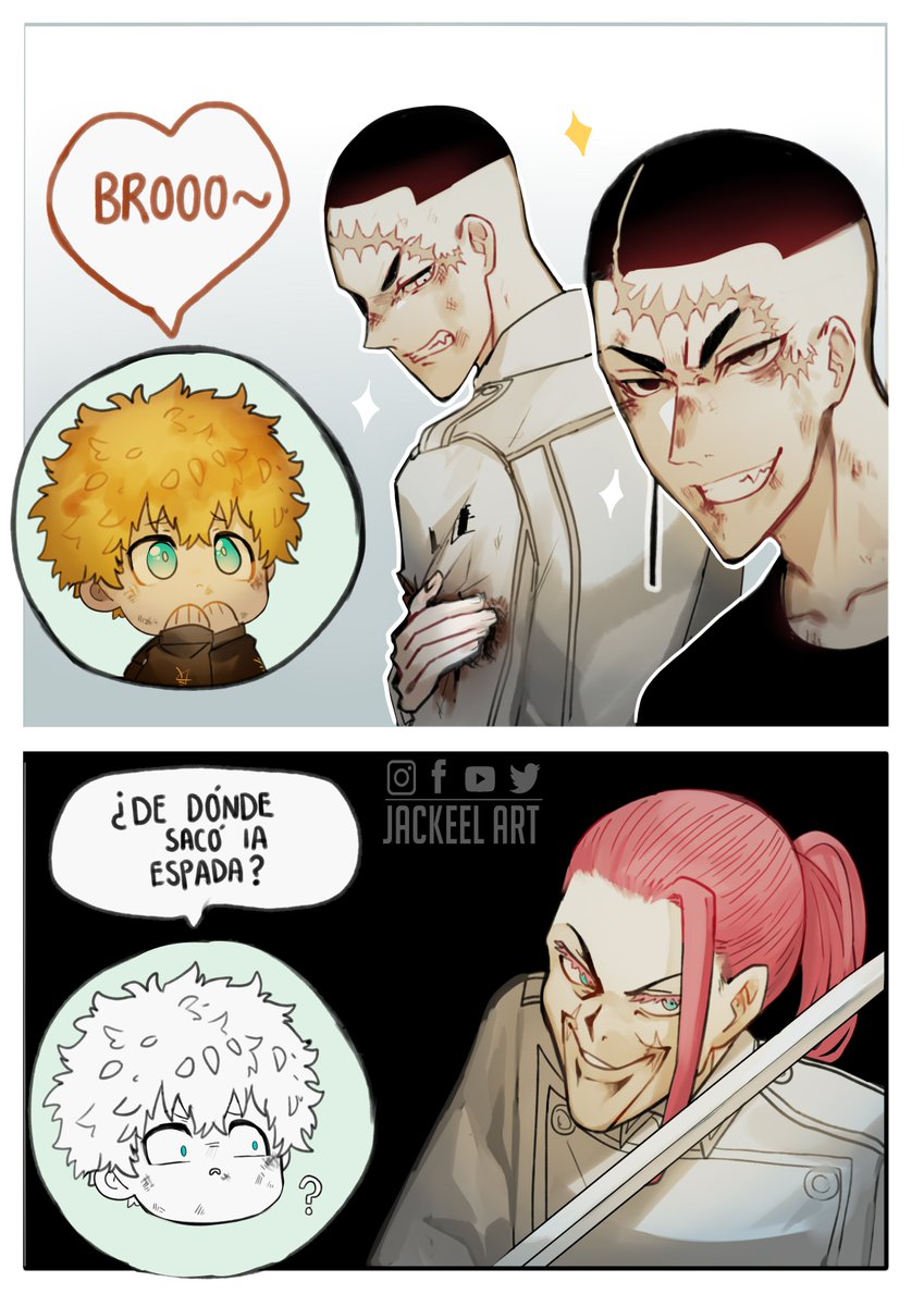 JackeelArt's tweet photo. Yo cuando vi los spoilers 😔
#tokyorevengers255  #tr255  #sanzuharuchiyo #takemichi #KAKUCHO   #東京リベンジャーズ #TokyoRevengers  #東卍FA #TokyoRevengersSpoilers https://t.co/GDzZr9sFvk