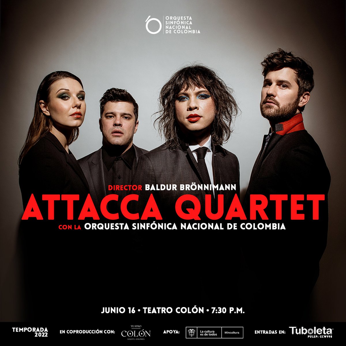SinfonicaCol's tweet photo. Llega a Colombia para interpretar junto a la Sinfónica Nacional de Colombia la obra contemporánea #AbsoluteJest del compositor norteamericano John Adams el jueves 16 de junio, a las 7:30 p.m., en el @miteatrocolon de Bogotá. https://t.co/OzJriIGbjN