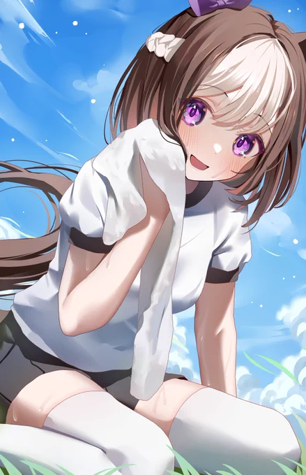 トレーニング後☀️ #ウマ娘 #スペシャルウィーク
#100日チャレンジ 四十五日目 