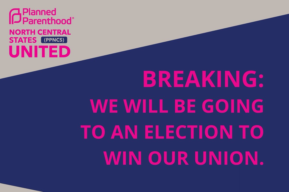 PPNCSUnited's tweet photo. BREAKING: We will be going to an election. We learned last Friday that PPNCS is choosing to not voluntarily recognize our union. This is despite having filed with a strong majority and overwhelming support at over 60%. 1/2 https://t.co/KkIldOACTL
