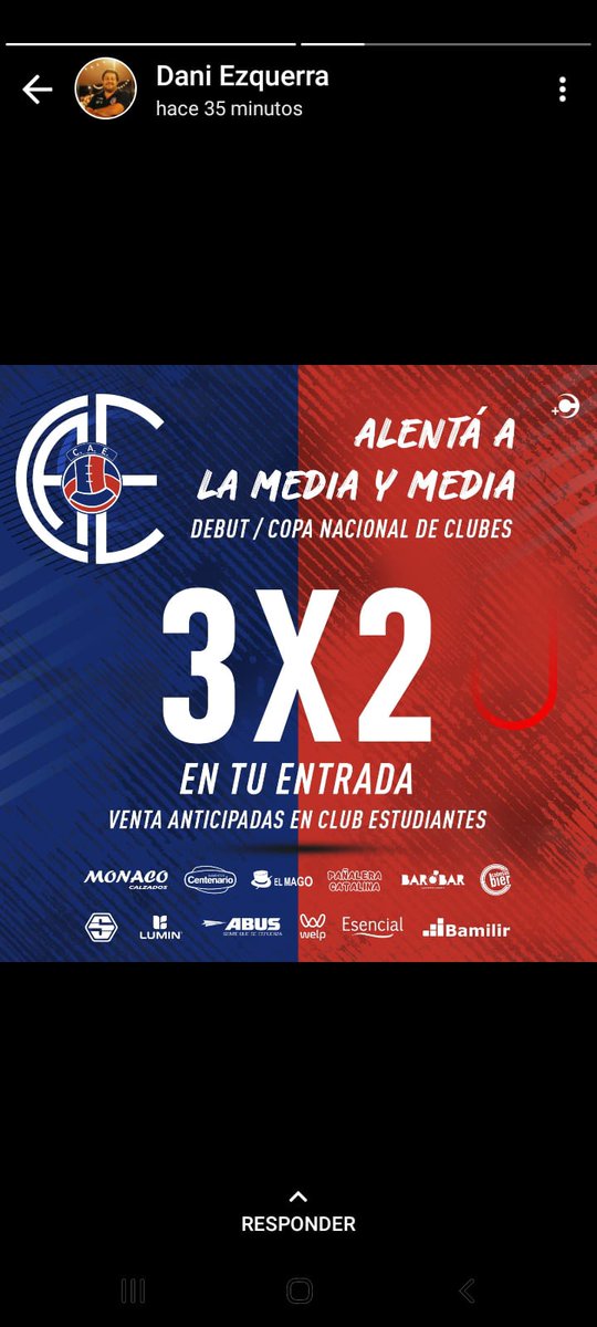 Promo del conjunto estudiantil: