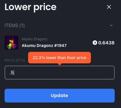 Y'all know about <a href="/opensea/">OpenSea</a> and @LooksRareNFT… but have any of you been using X2Y2? 😱

I'm listing on <a href="/the_x2y2/">X2Y2</a> for the first time and no joke, their UX for the flow is on point! Great experience, would recommend. 💯💯