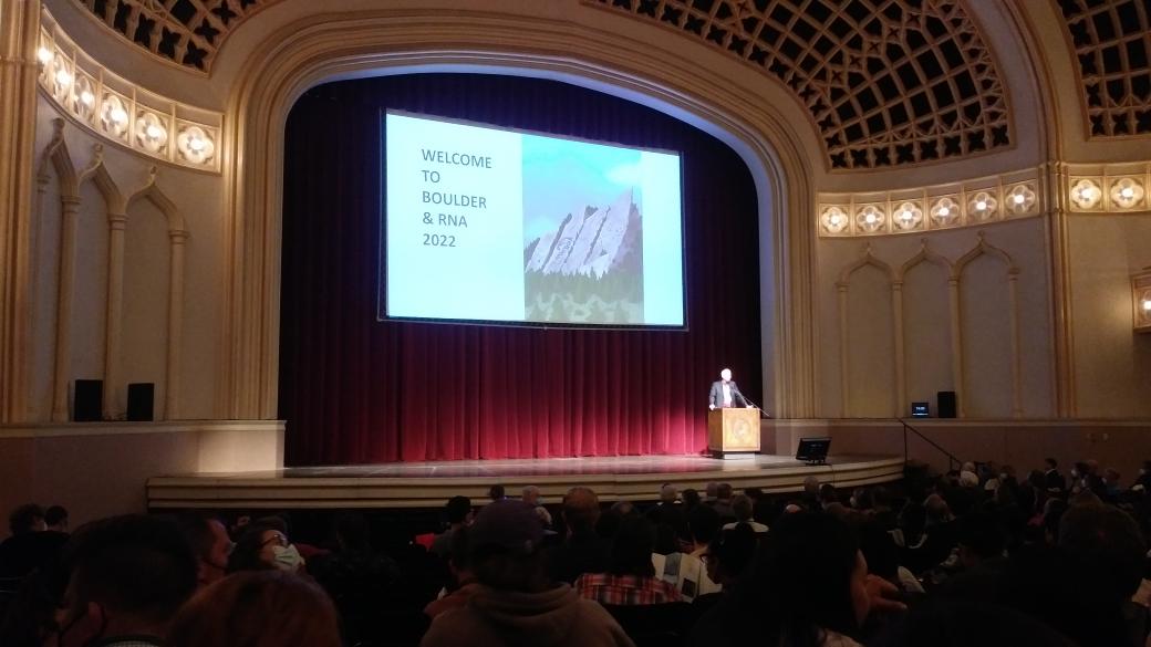 So it begins. Exciting! <a href="/RNASociety/">The RNA Society</a> #RNA2022