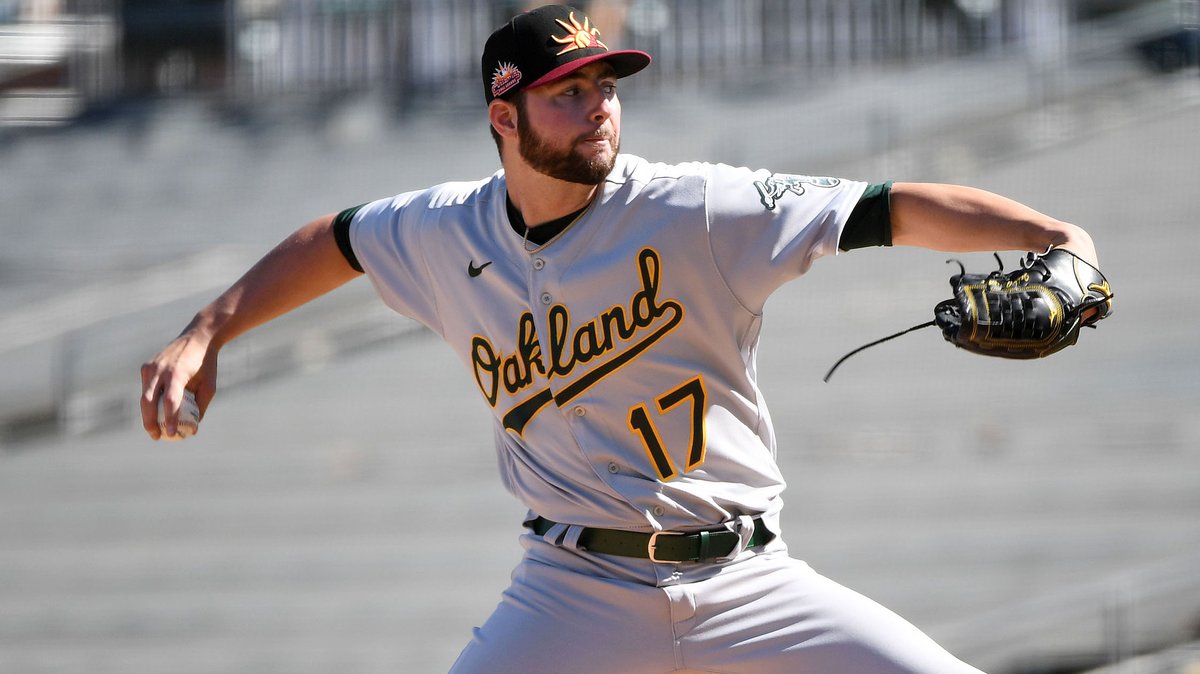 Throw him a chair 🪑

The #Athletics' No. 18 prospect Jeff Criswell fans a career-high 11 batters for High-A Lansing: atmlb.com/3Jbr0X3