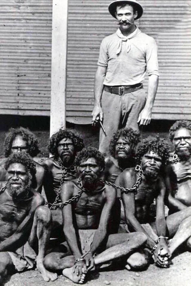 CaraMia200's tweet photo. #Auspol As our new Labor Govt discusses making #UluruStatement finally happen, a little memory prod for Conservatives who have shamefully dragged their heels.
This is Wyndham Prison, 1902.
Join the country #LNP! #ItsTime #Dutton #FirstNationsAustralians https://t.co/NzRiQ4qsdZ