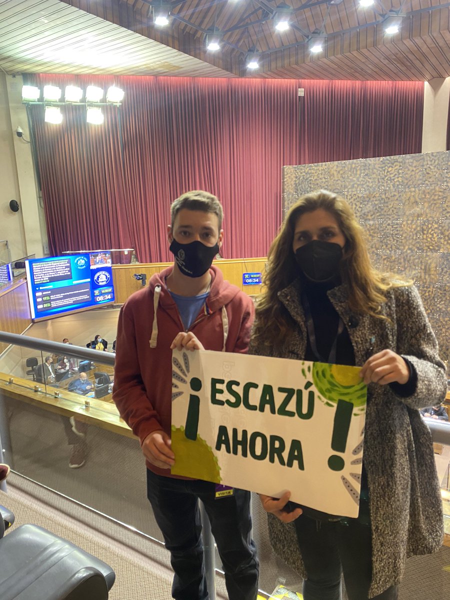 Día histórico para los territorios agradecer a los jóvenes de <a href="/EscazuAhora/">Fundación Escazú Ahora</a> por el compromiso con las y los defensores de Ddhh ambientales. Seguimos avanzando los territorios por la justicia ambiental #DefiendeAQuienTeDefiende #EscazuAhoraChile