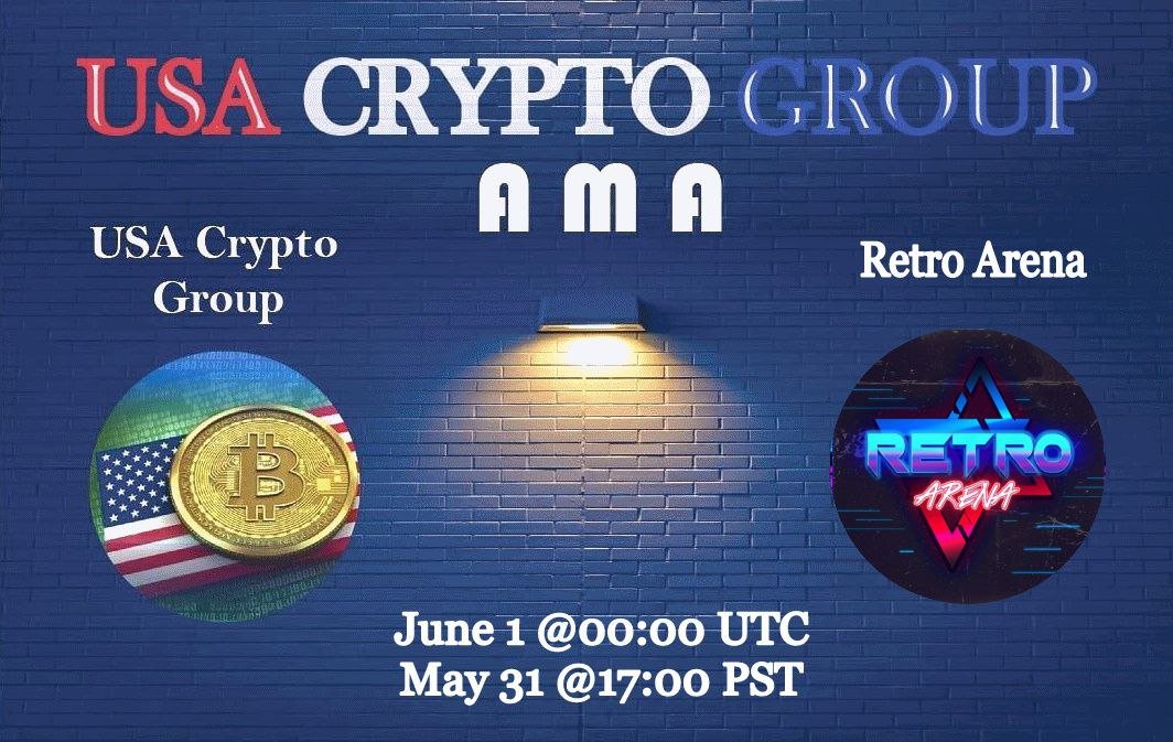 USACryptoGroup's tweet photo. Great AMA with Retro Arena! If you are a gamer , you need to check this out! https://t.co/7I7t2e6ixQ
#usacryptogroup #retroarena #ra #ama #crypto https://t.co/oEWOdeoehr