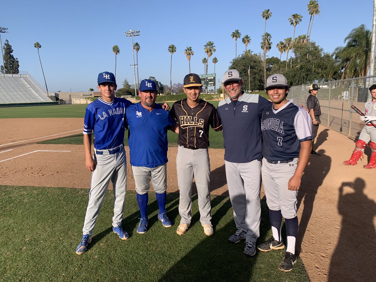 Sonora_Baseball's tweet photo. North-South Orange County All star game! Get honor to be one of coaches for a very talented team. Freeway league being represented by 3 players, Flores, Meek and Choi. @Sonora_Baseball @sonoraraiders @fjuhsd @SOHS_APSA https://t.co/0vs3g5tjpd