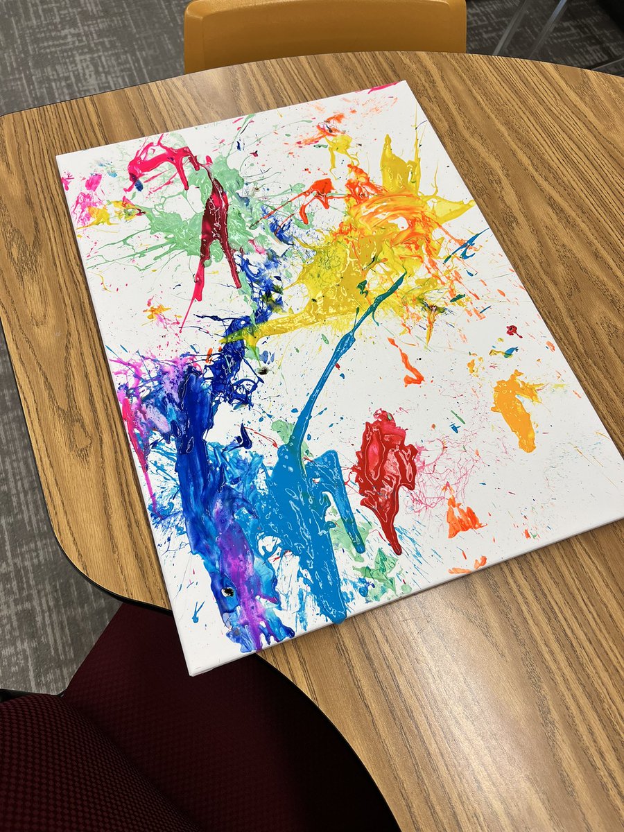 WheresMsBrown's tweet photo. Ended the school year w/ a bang. Well, a pop. Dart/balloon painting with ACP for our final art project of the year. Got to have some fun, enjoy the outdoors & create some cool pieces to hang up in 342 next year. #specialeducation #artexperiments #OPSProud @OPS_SouthHigh https://t.co/dEUenjUkn5