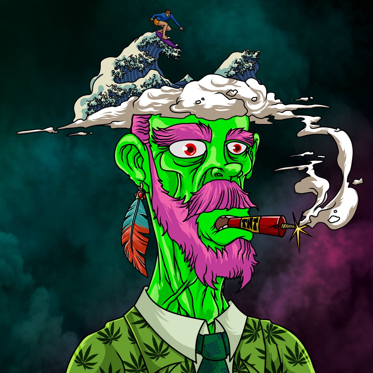 PresentationPr2's tweet photo. Just leved up my @smokeheadsnft to level 2! The artwork just keeps getting better and better👌🏽🔥🤯 https://t.co/OL1fct35Q7