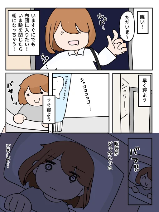 眠たい時に眠りたいかけだしちゃんの絵日記ができたよ!💤 