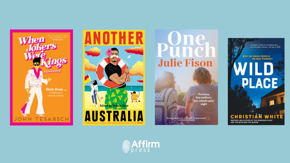AffirmPress's tweet photo. Winter is here so it's well and truly time to curl up with a good book! Our June general list new releases are out now: https://t.co/HuEuE4uyLh. #AnotherAustralia #OnePunch #WhenJokersWereKings #WildPlace https://t.co/iChUzJCO4Y