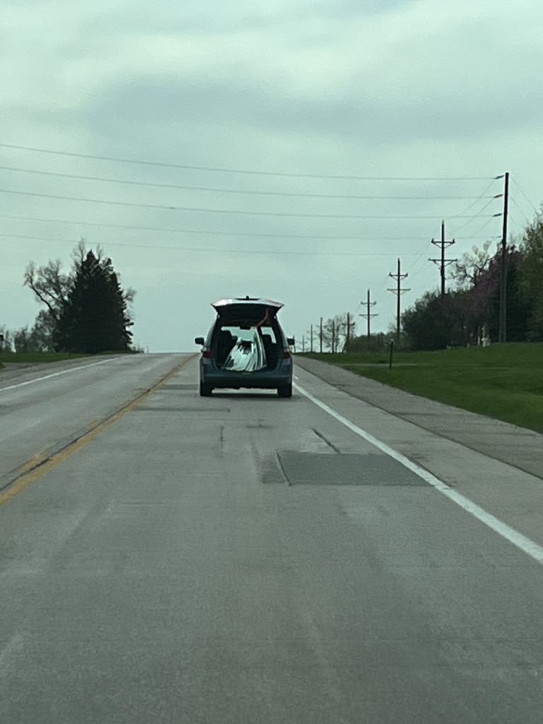p_routier's tweet photo. My travels on Hwy 34 from Colman to Madison get quite interesting at times. #routierfamilymemories #getitdone #thisissafe https://t.co/NQ5tbR5ISm