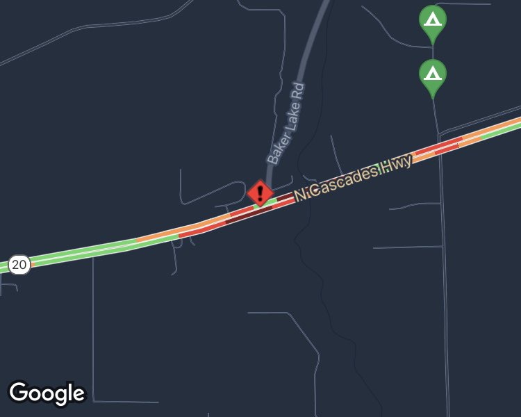 WSDOT North on Twitter "No cameras in this area but here is the map