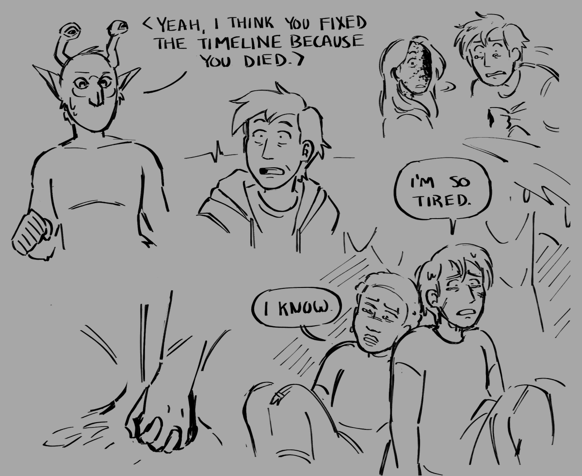 ( spoilers for animorphs 11 i guess!! 
also warning for bugs / ants on the face )

he needs a break so badly 