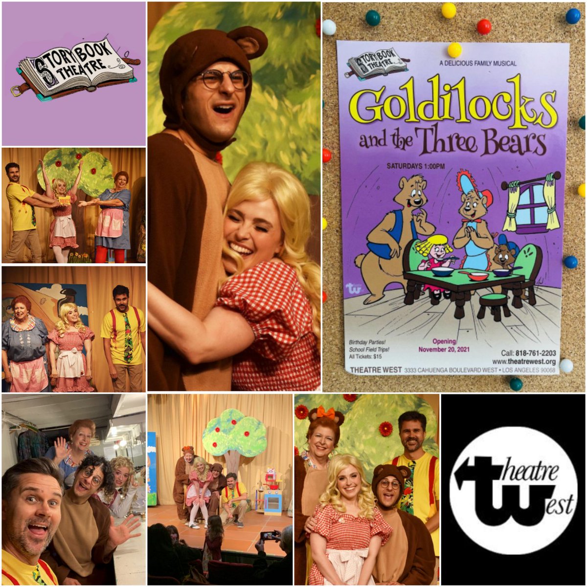 Our final performance of "#Goldilocks and the Three Bears" is Saturday, 1 PM!

One more chance to join Goldilocks and Teddy Bear for porridge!

Click the link in our bio for tix. ($5 parking across the street.)

#LAThtr #LAtheatre #TheatreWest #NoHoArtsDistrict #childrenstheatre