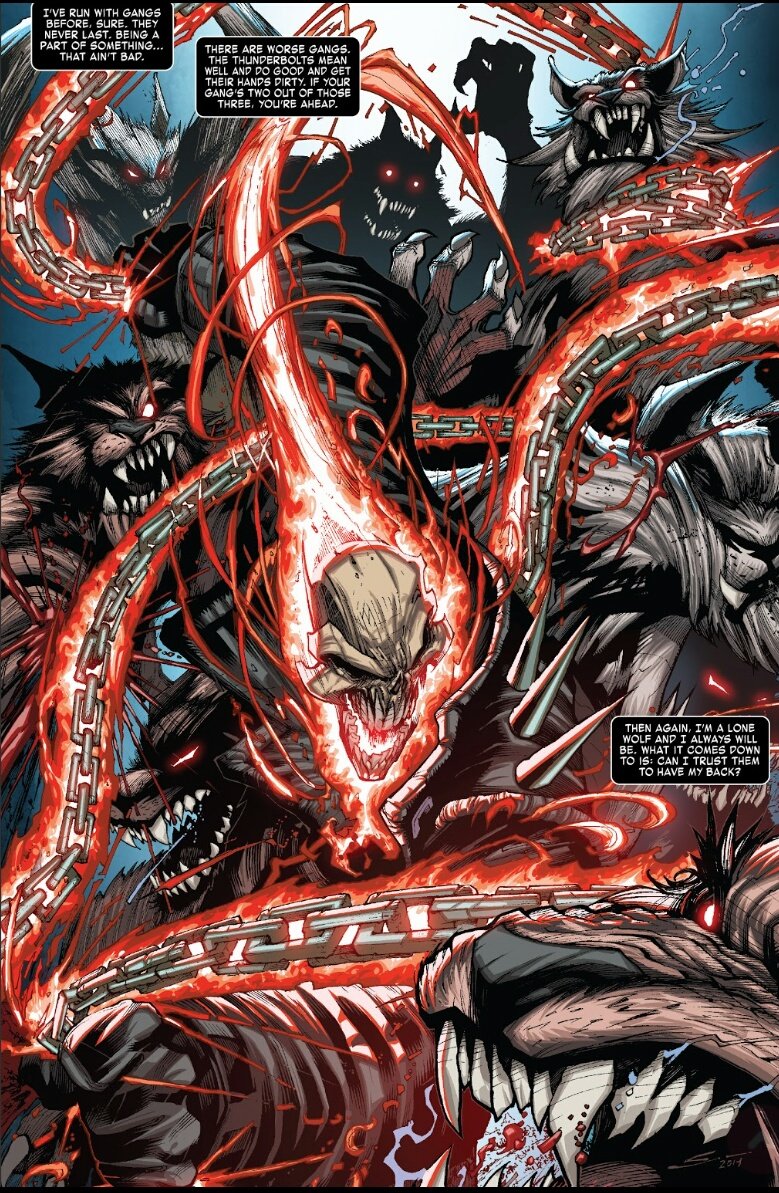 chainchomp87's tweet photo. Surprising no one the long time coming Punishe r vs Thunderbolts arc is finally here
Punishe r quotes the team and after an escalation decided that the Thunderbolts need to go
As the run bears it's end I am excited to see how it all wraps up
#TotalDeadpoolReadThrough https://t.co/zKBeMCxFaX
