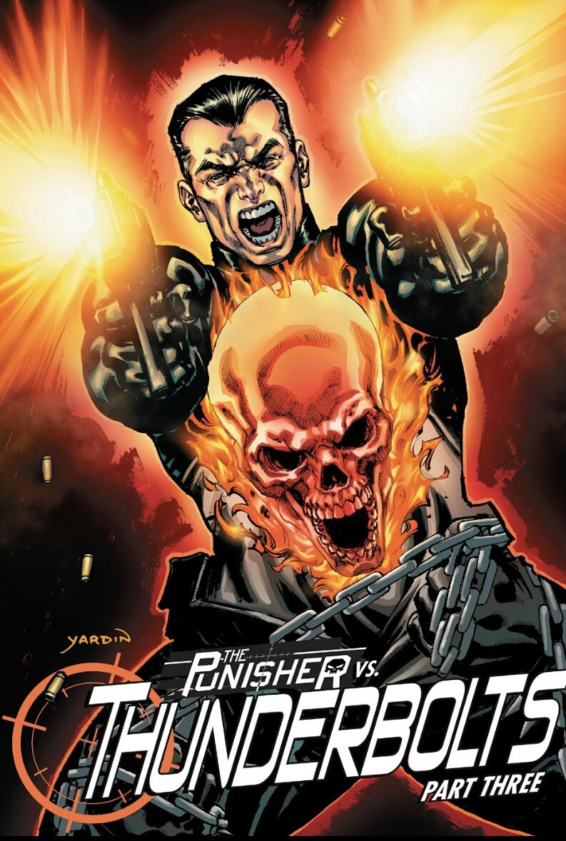 chainchomp87's tweet photo. Surprising no one the long time coming Punishe r vs Thunderbolts arc is finally here
Punishe r quotes the team and after an escalation decided that the Thunderbolts need to go
As the run bears it's end I am excited to see how it all wraps up
#TotalDeadpoolReadThrough https://t.co/zKBeMCxFaX