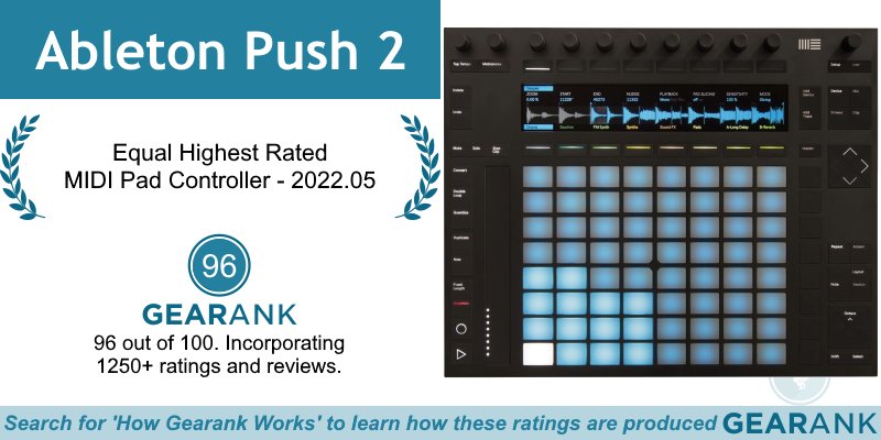 GearankMI's tweet photo. The Ableton Push 2 is the Equal Highest Rated MIDI Pad Controller:
https://t.co/9VkPpx4Uay
@Ableton #Ableton #Push2 #AbletonPush2 #MIDIPadController #MIDIPadControllers #MIDIPads #MIDIPad #MIDIController #MIDIControllers https://t.co/WS2WfmU4P0