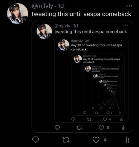 mjlvly's tweet photo. AESPA IS BACK 😭 https://t.co/eX68FU3rSh