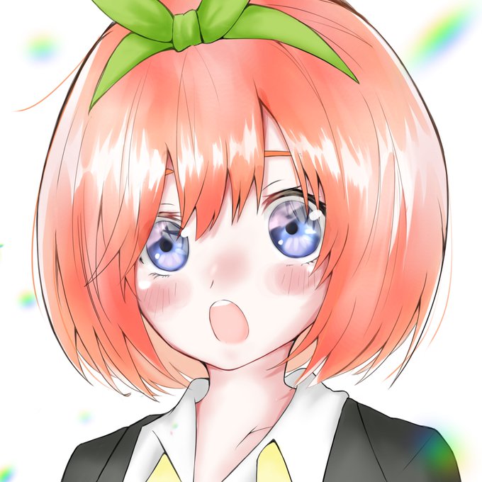 ふしこさんがTwitterに投稿した中野四葉(五等分の花嫁)のイラスト。