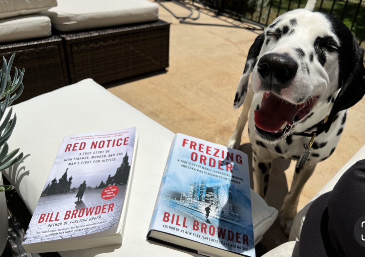 When life gives you lemons🍋..making lemonade would be an understatement for <a href="/Billbrowder/">Sir William Browder KCMG</a> Could not put #rednotice or #freezingorder down. Amazing true story that more people should know about. How about a movie w STucci as BB and <a href="/LeoDiCaprio/">Leonardo DiCaprio</a> as the late SM? Huge resemblance!