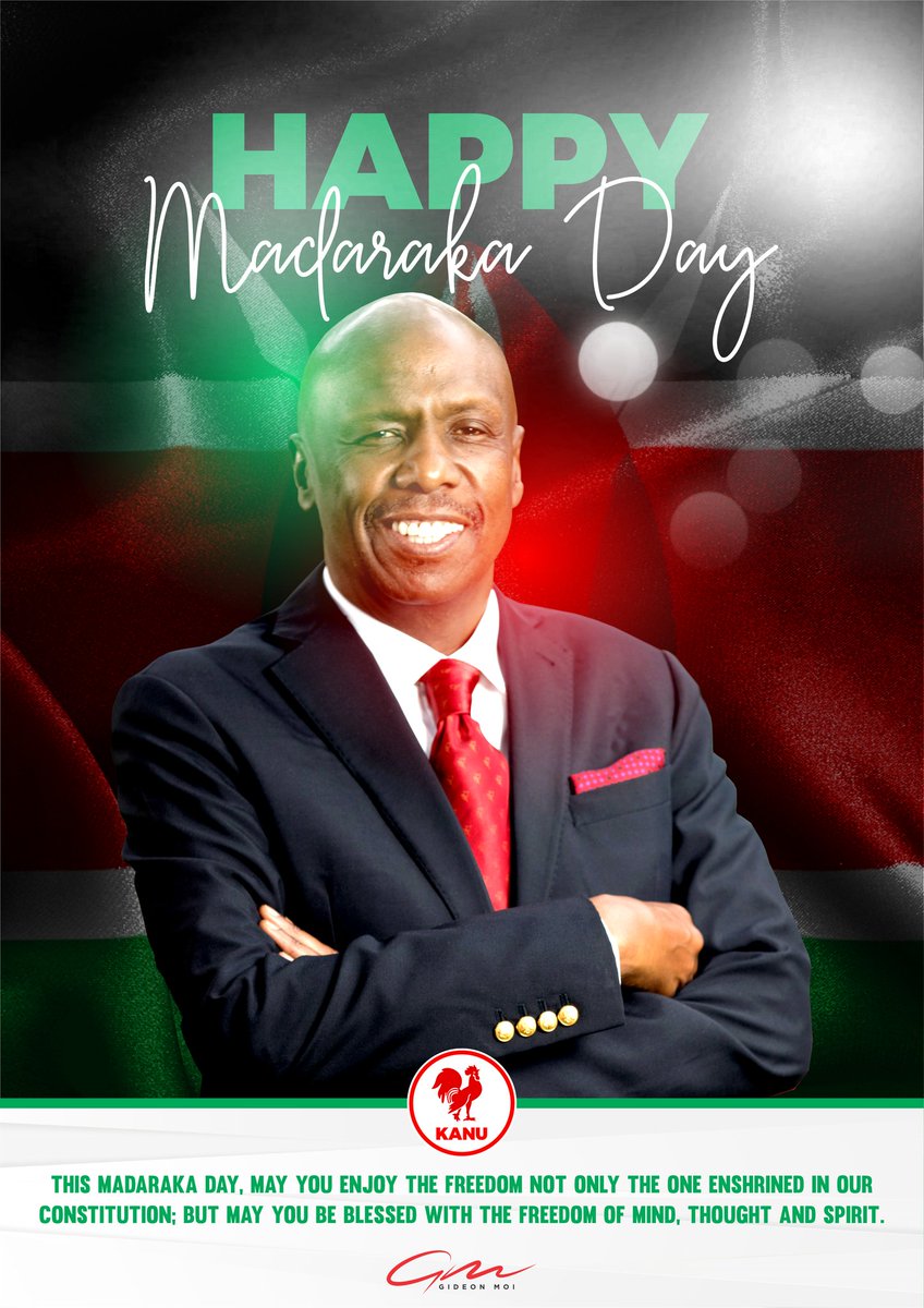 MoiGideon's tweet photo. Happy #MadarakaDay https://t.co/ln7UGO21ij