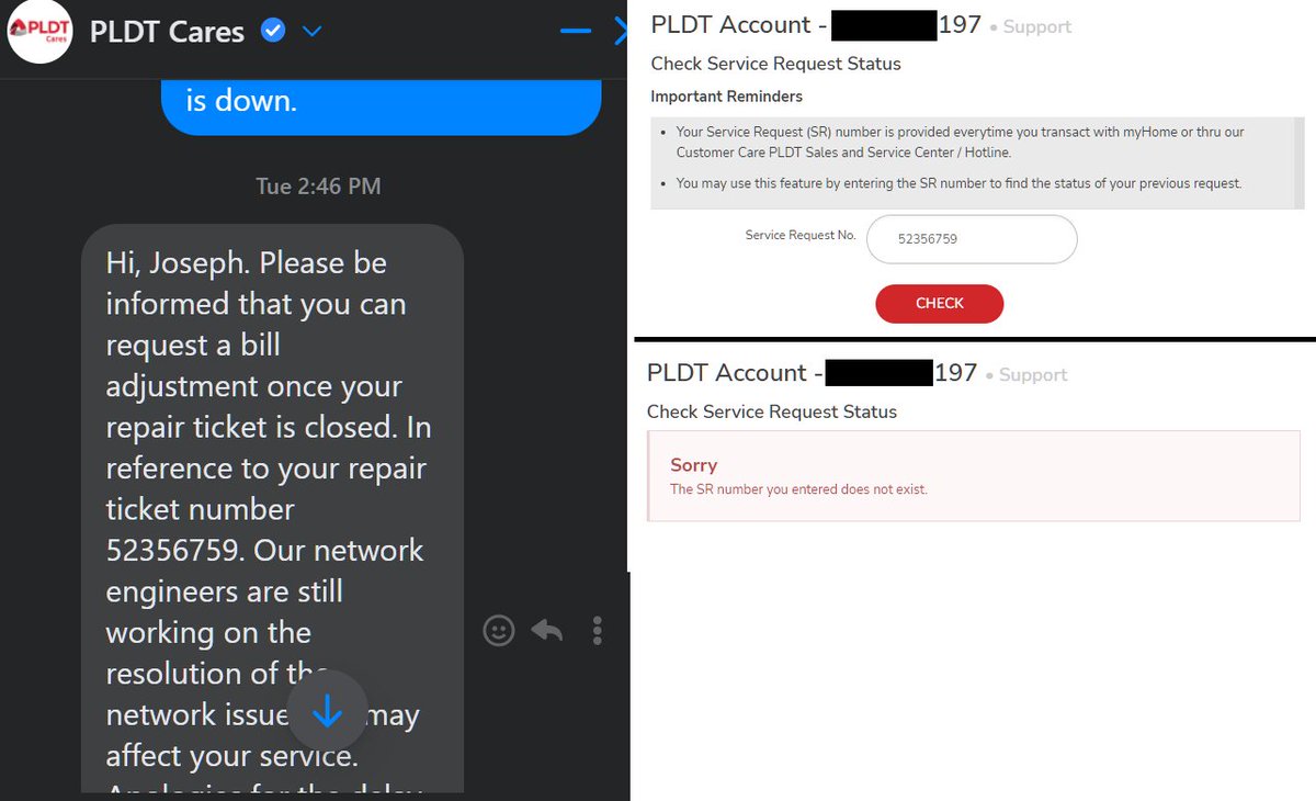 Joeyization's tweet photo. Our FIBR 2099 line has been down since Sunday, PLDT 'reassured' me their engineers are working on the issue and gave me a repair ticket, which apparently does not exist. 

Meanwhile 3 HomeFIBR vans parked up the road texting this morning. @PLDT_Cares @PLDTHome @pldt https://t.co/ce9kMqoAlt