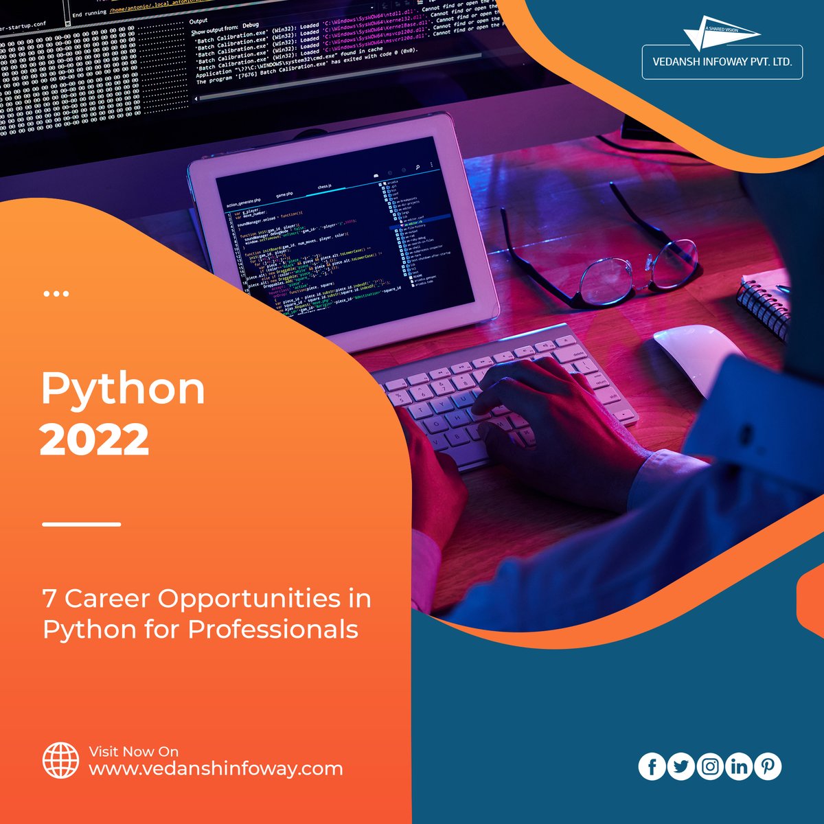 VedanshInfoway's tweet image. 𝟳 𝗖𝗮𝗿𝗲𝗲𝗿 𝗢𝗽𝗽𝗼𝗿𝘁𝘂𝗻𝗶𝘁𝗶𝗲𝘀 𝗶𝗻 𝗣𝘆𝘁𝗵𝗼𝗻 𝗳𝗼𝗿 𝗣𝗿𝗼𝗳𝗲𝘀𝘀𝗶𝗼𝗻𝗮𝗹𝘀 𝗶𝗻 𝟮𝟬𝟮𝟮

Visit Us @ tinyurl.com/mrypkasx
Call Now @ +91 88660 37200

#PythonCertification #PythonProgrammingLanguageTraining #DigitalMarketing #VedanshInfoway #Rajkot