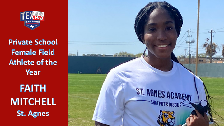 Texas Tech signee finished the season sweeping the Shot and Discus at the TAPPS State Meet, including the All-Time TAPPS State mark in shot: 48-03.50. Discus PR of 139-09. 
<a href="/saa_tf/">SAA Track and Field</a> <a href="/TXMileSplit/">Texas MileSplit</a> <a href="/TexasTechTF/">Texas Tech Track & Field</a> <a href="/LSCSN/">Lone Star Christian Sports Network (LSCSN)</a> <a href="/throwing_the/">The Throwing Factory</a> <a href="/ThrowSumthin/">Auntie Throw Sumthin - the Community Coach ⚪💣🥇</a> <a href="/nationalthrows/">National Throws</a> <a href="/vypehouston/">VYPE Houston</a>