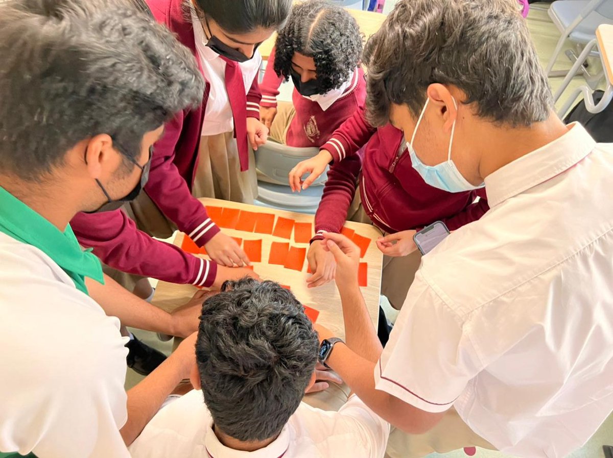 Yash_Sri2005's tweet photo. Yesterday the class of #12D celebrated #MathWeek by doing various activities which involved shuffling of Rubik's Cubes and solved by @AdithyanSathya2 and me,  words by numbers, and quizziz. @gemsnms_alkhail @GNMS_Tigers @Fatima_Martin @TeresaRusten @pallavi_p23 @TVattipally https://t.co/I8UElXUFhl